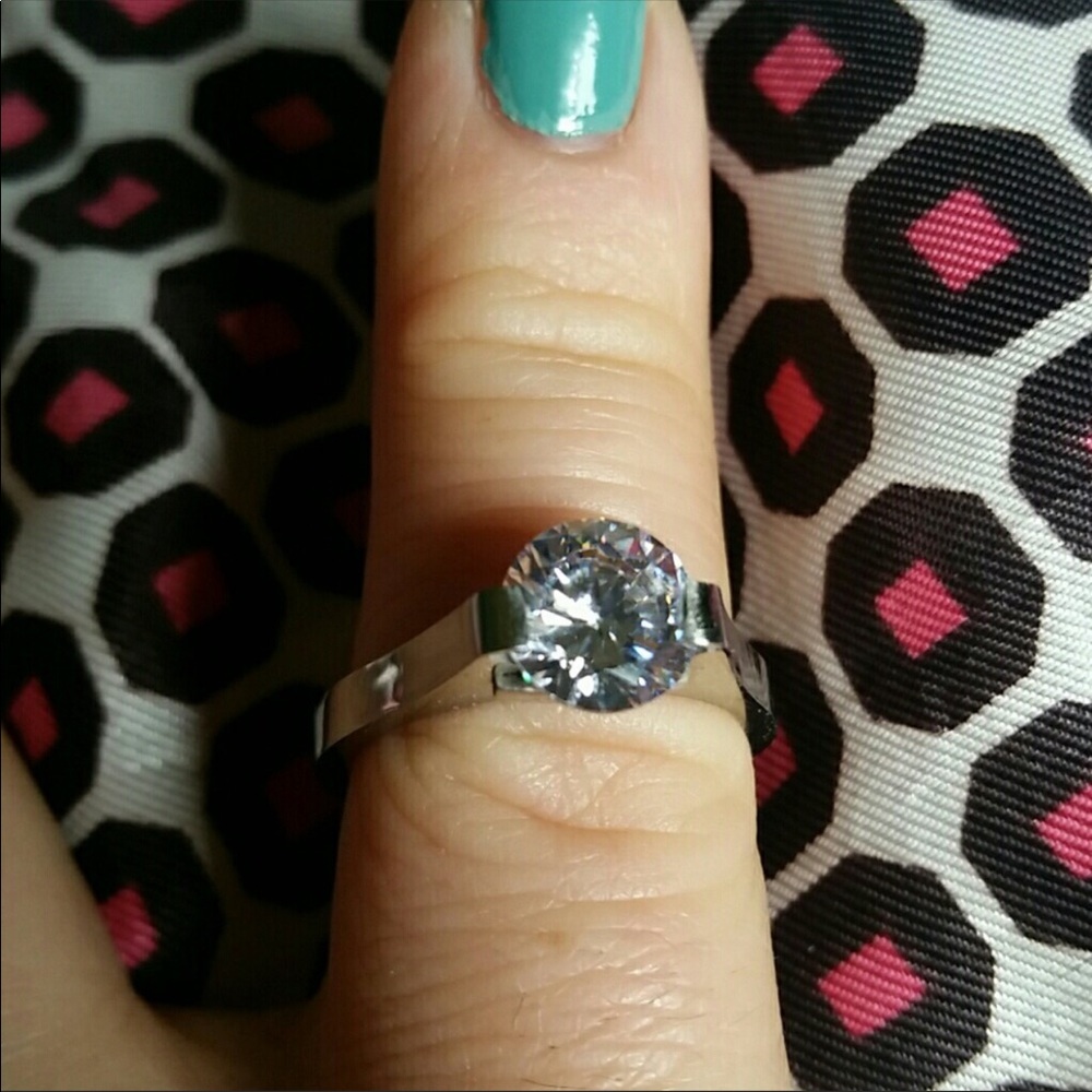 1 Carat Simulated Diamond ring